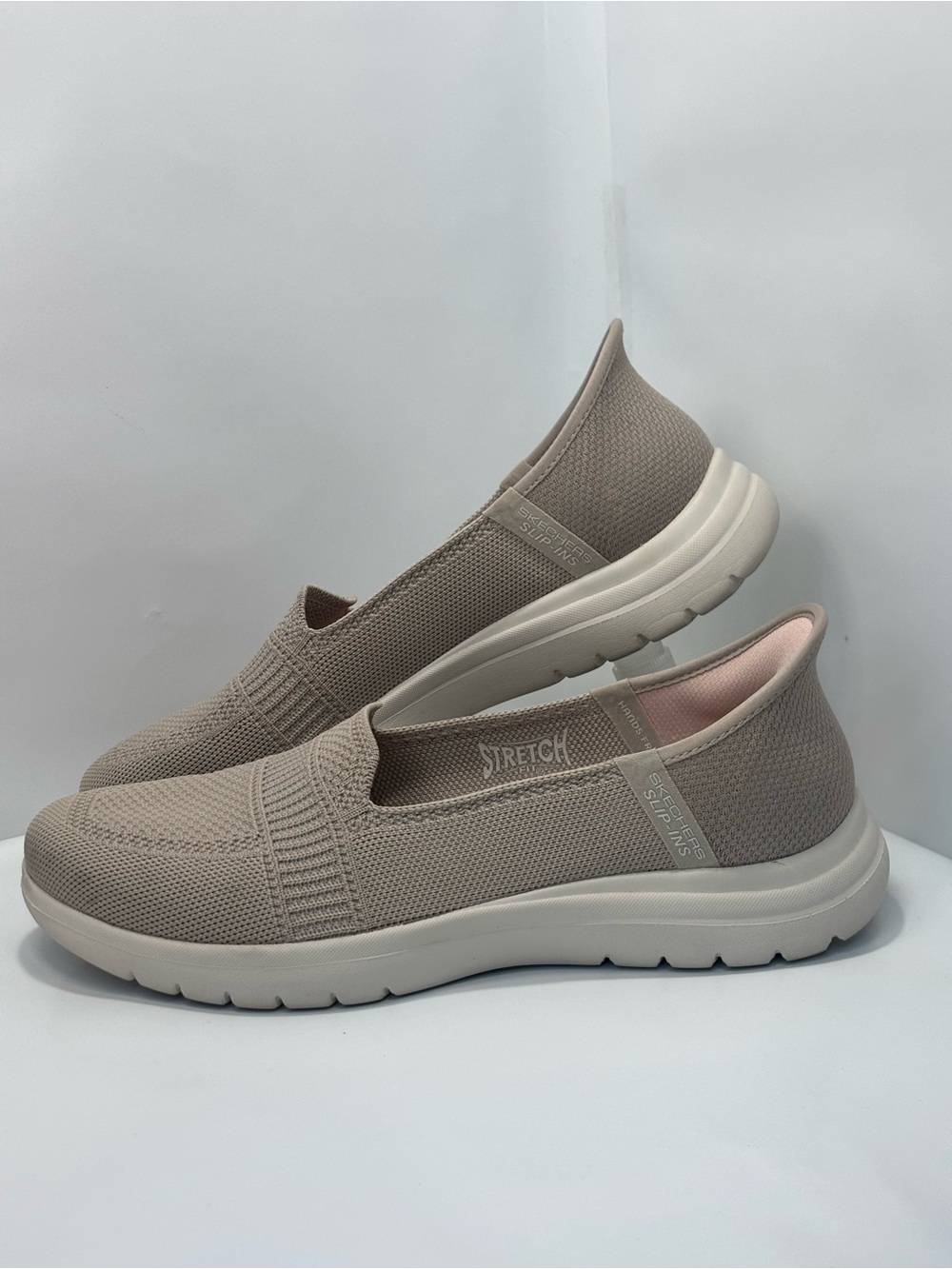Skechers Women's Size 9.5 Hands Free On The Go Flex Camellia Slip-ins Taupe